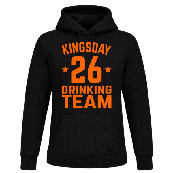 Kingsday Drinking Team Hoodie Zwart