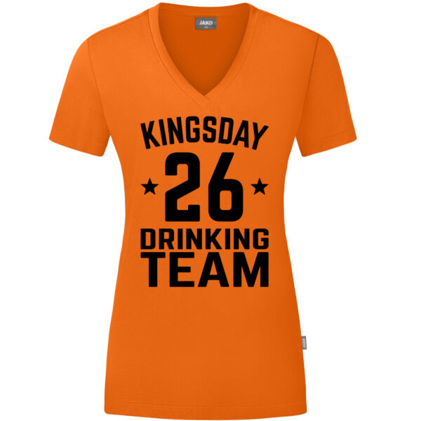 Kingsday Drinking Team Shirt Oranje Dames