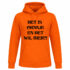 Oranje Koningsdag hoodie met tekst “Wil Bier”