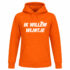 Oranje hoodie met “Ik Willem Wijntje” opdruk – Koningsdag feest hoodie