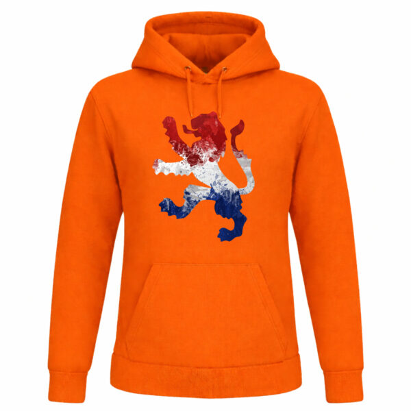 Oranje Holland hoodie met Nederlandse leeuw print