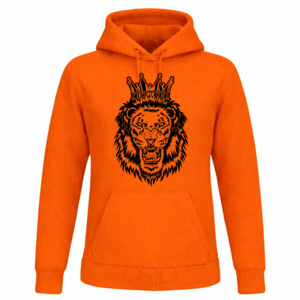 Oranje hoodie met Holland leeuw print