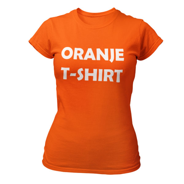 Oranje T-Shirt Dames