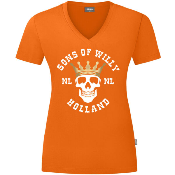 SONS OF WILLY ORANJE T-SHIRT DAMES
