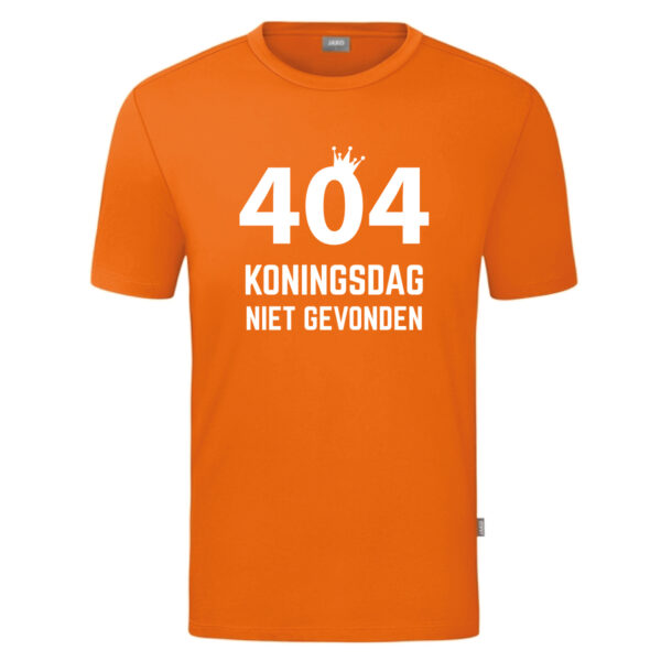 404 Koningsdag niet gevonden t-shirt oranje