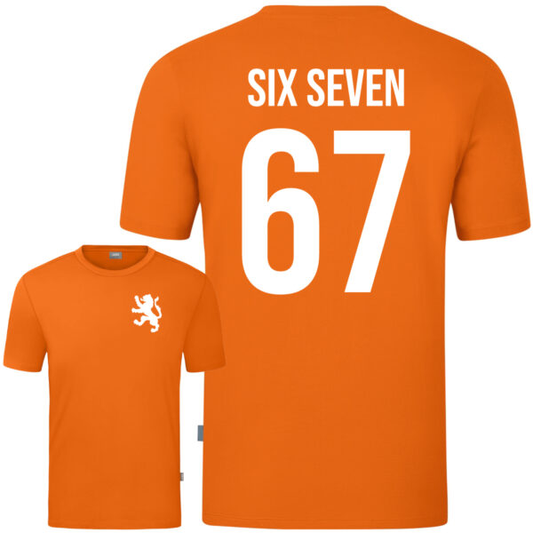 six seven oranje kinder t-shirt koningsdag